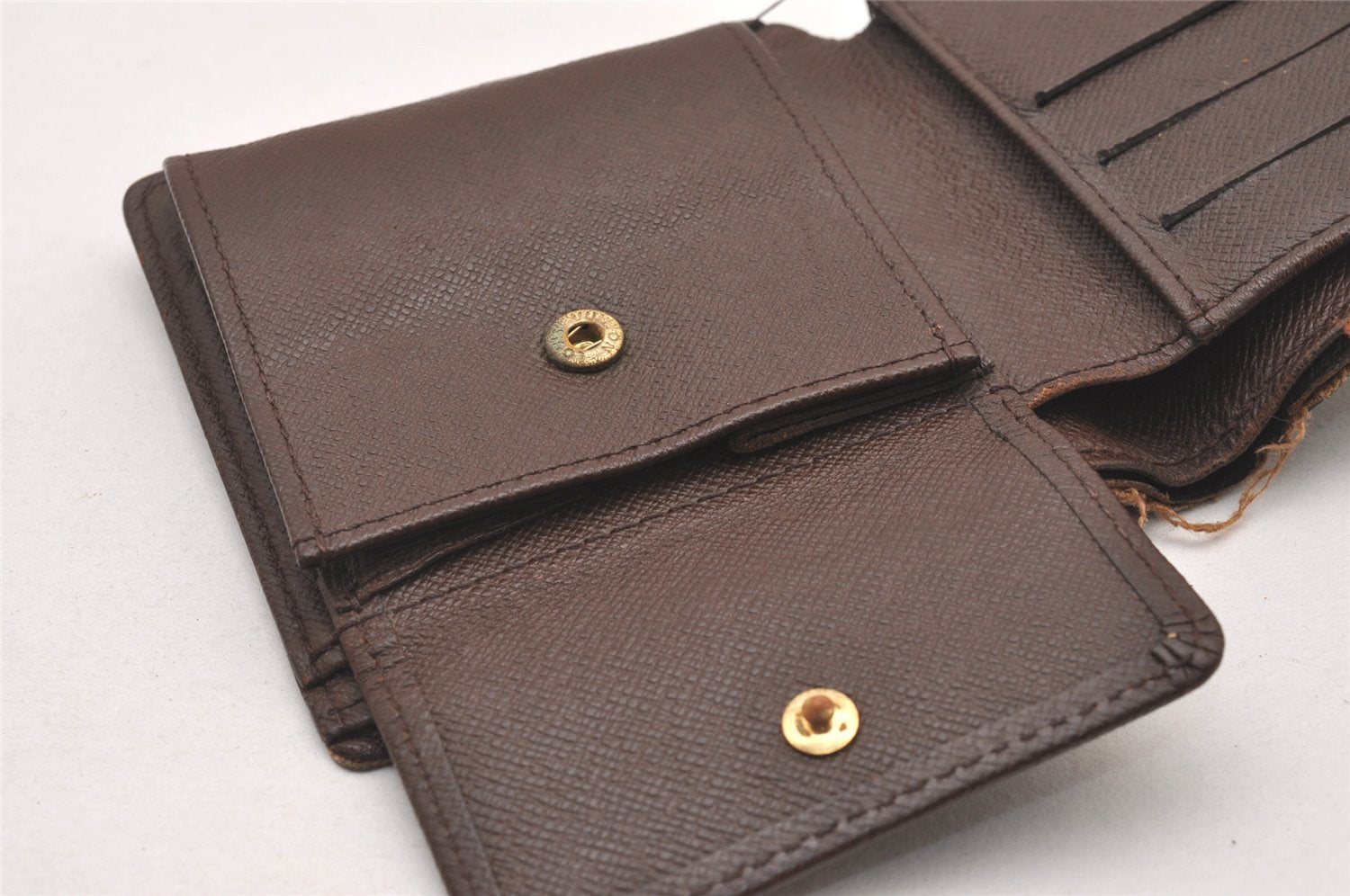 Auth Louis Vuitton Damier Porte Billet Carte Credit Monnaie N61665 Wallet 1071I