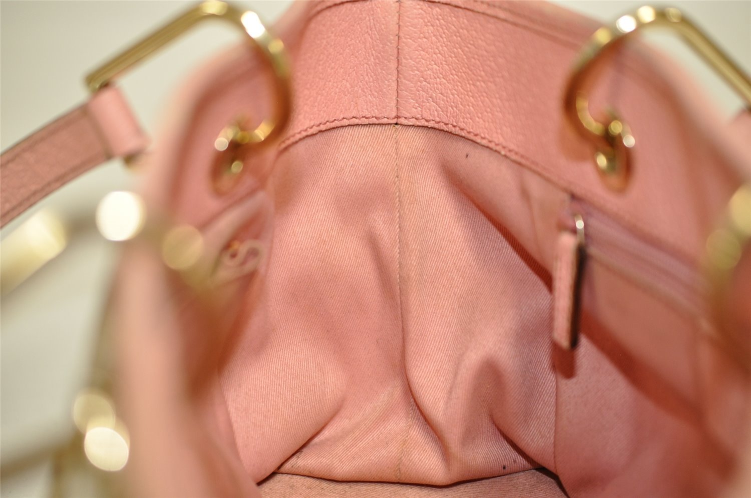 Authentic GUCCI Eclipse Hand Tote Bag Purse GG Canvas Leather 120844 Brown 1071J