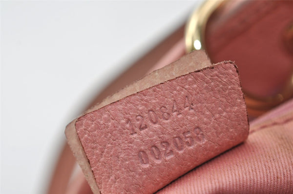 Authentic GUCCI Eclipse Hand Tote Bag Purse GG Canvas Leather 120844 Brown 1071J