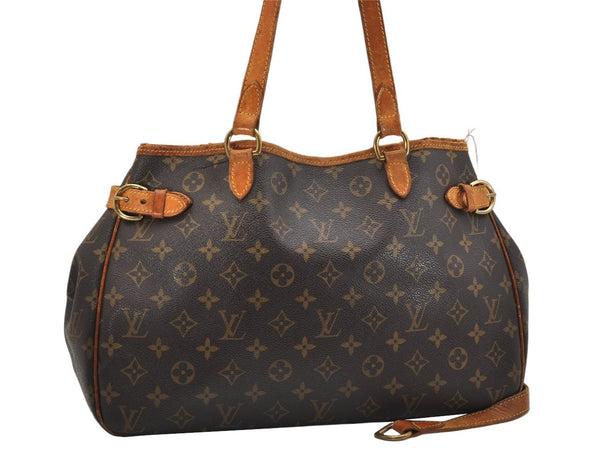 Auth Louis Vuitton Monogram Batignolles Horizontal Tote Bag M51154 LV Junk 1071K