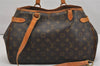 Auth Louis Vuitton Monogram Batignolles Horizontal Tote Bag M51154 LV Junk 1071K