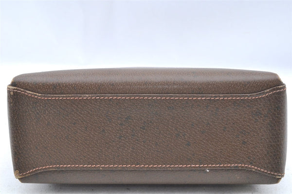 Authentic GUCCI Shoulder Hand Bag Purse Leather Brown 1072C