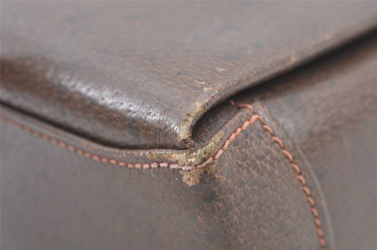 Authentic GUCCI Shoulder Hand Bag Purse Leather Brown 1072C