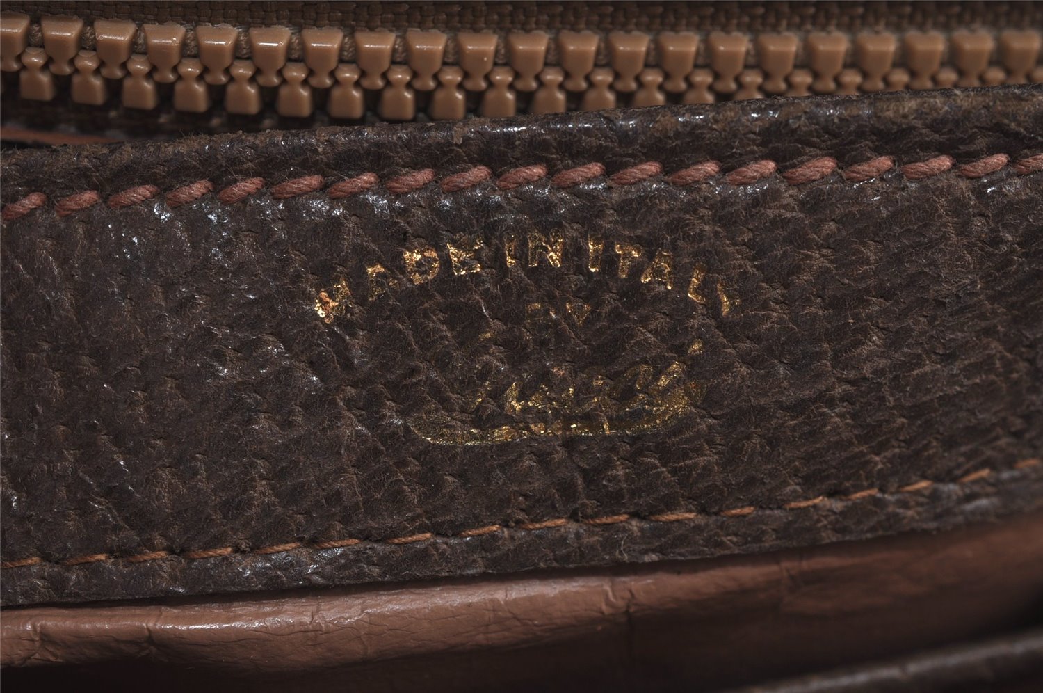 Authentic GUCCI Shoulder Hand Bag Purse Leather Brown 1072C