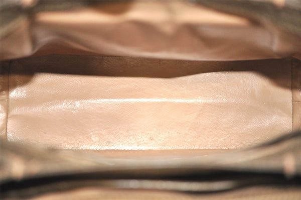 Authentic GUCCI Shoulder Hand Bag Purse Leather Brown 1072C