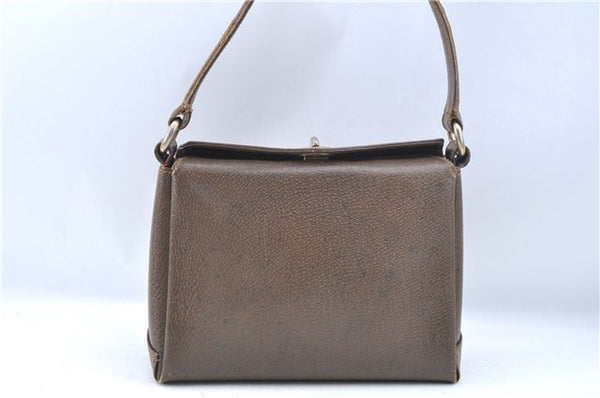 Authentic GUCCI Shoulder Hand Bag Purse Leather Brown 1072C