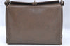 Authentic GUCCI Shoulder Hand Bag Purse Leather Brown 1072C