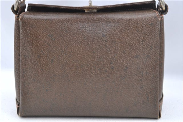 Authentic GUCCI Shoulder Hand Bag Purse Leather Brown 1072C