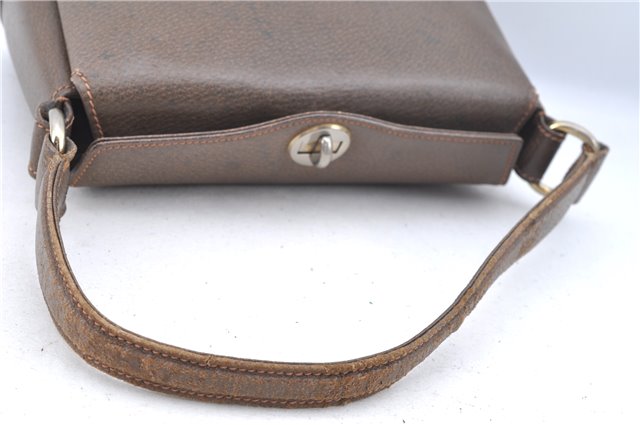 Authentic GUCCI Shoulder Hand Bag Purse Leather Brown 1072C