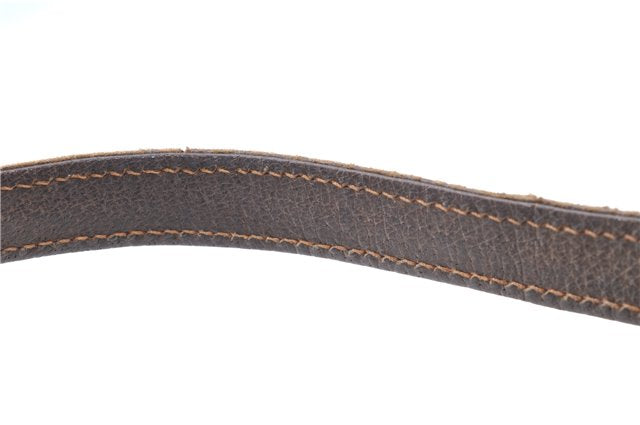 Authentic GUCCI Shoulder Hand Bag Purse Leather Brown 1072C