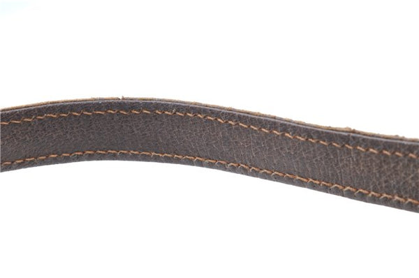 Authentic GUCCI Shoulder Hand Bag Purse Leather Brown 1072C