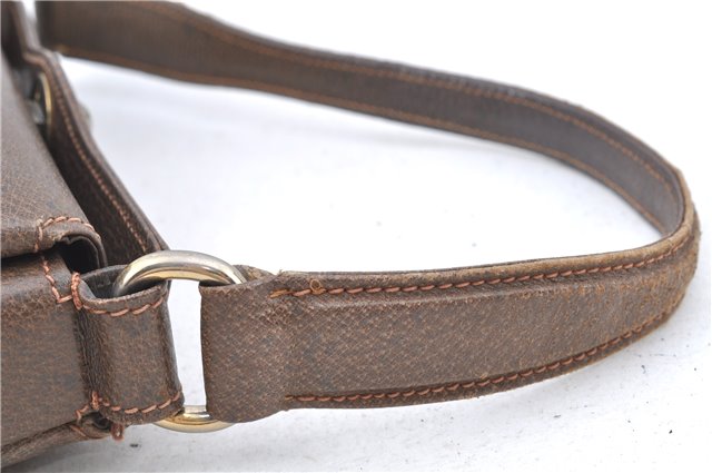 Authentic GUCCI Shoulder Hand Bag Purse Leather Brown 1072C