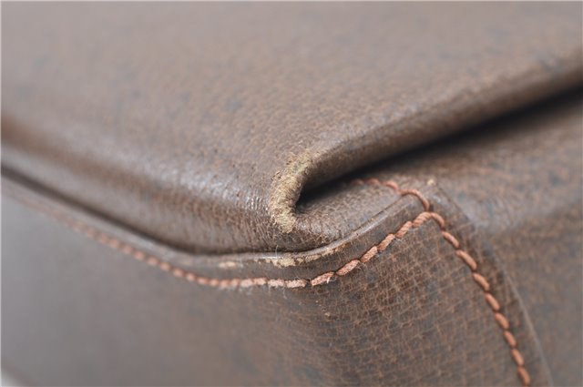 Authentic GUCCI Shoulder Hand Bag Purse Leather Brown 1072C