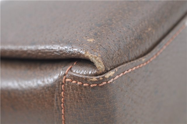 Authentic GUCCI Shoulder Hand Bag Purse Leather Brown 1072C