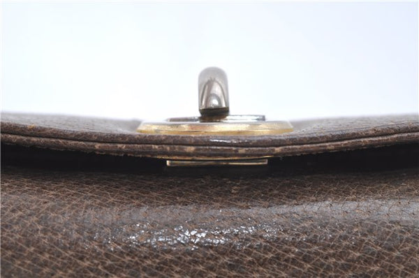 Authentic GUCCI Shoulder Hand Bag Purse Leather Brown 1072C