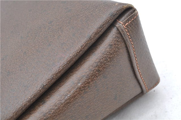 Authentic GUCCI Shoulder Hand Bag Purse Leather Brown 1072C