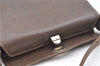 Authentic GUCCI Shoulder Hand Bag Purse Leather Brown 1072C