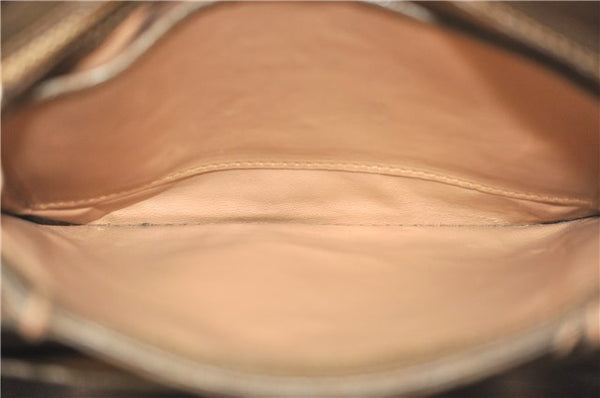 Authentic GUCCI Shoulder Hand Bag Purse Leather Brown 1072C