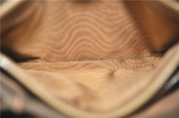 Authentic GUCCI Shoulder Hand Bag Purse Leather Brown 1072C