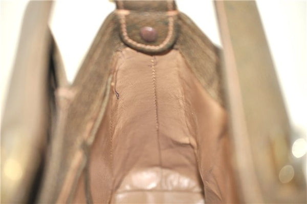 Authentic GUCCI Shoulder Hand Bag Purse Leather Brown 1072C