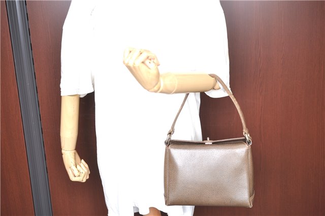 Authentic GUCCI Shoulder Hand Bag Purse Leather Brown 1072C