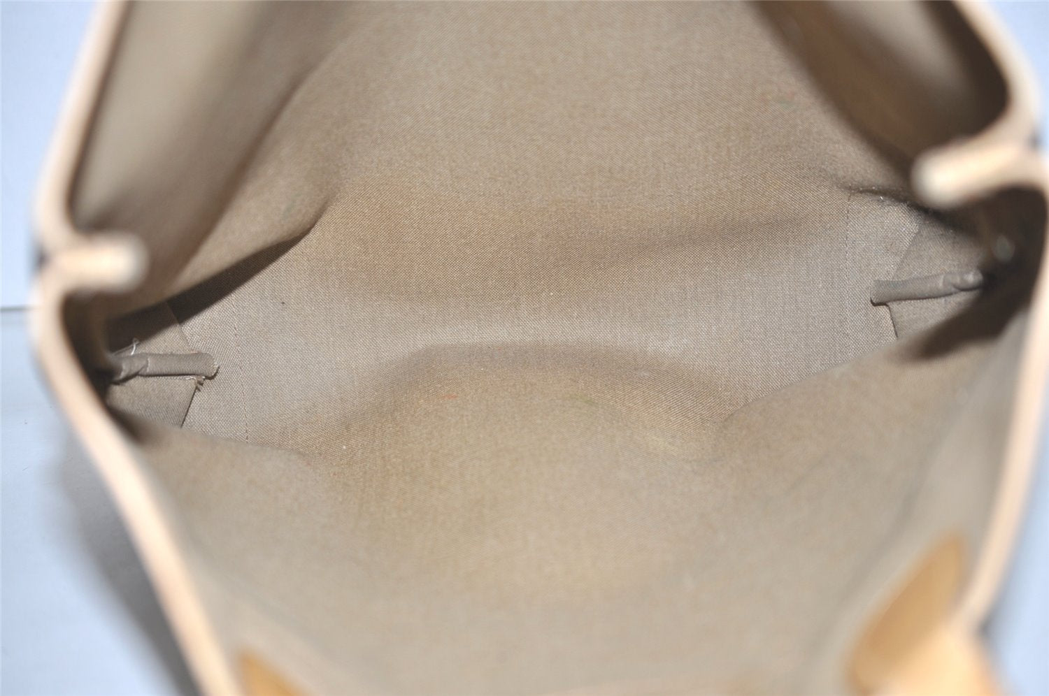 Authentic GUCCI Web Sherry Line Micro GG PVC Leather Tote Bag Brown 1072K