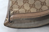 Authentic GUCCI Craft Shoulder Tote Bag GG Canvas Leather Brown 1073K