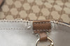 Authentic GUCCI Craft Shoulder Tote Bag GG Canvas Leather Brown 1073K
