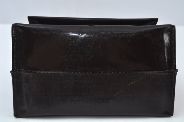 Authentic GIVENCHY Vintage PVC Chain Shoulder Hand Bag Purse Brown 1074J