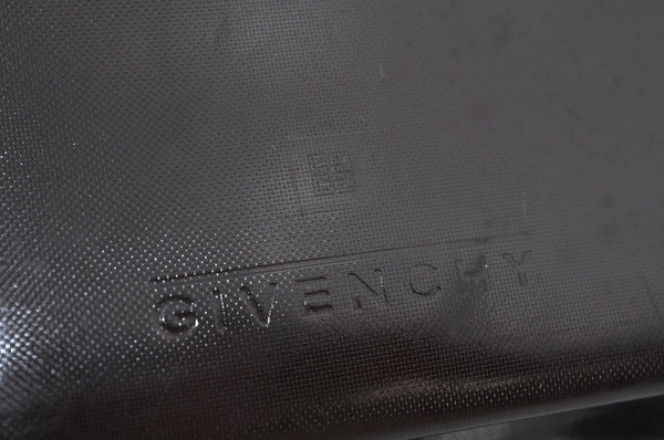 Authentic GIVENCHY Vintage PVC Chain Shoulder Hand Bag Purse Brown 1074J