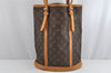 Authentic Louis Vuitton Monogram Bucket GM Shoulder Tote Bag M42236 Junk 1074K