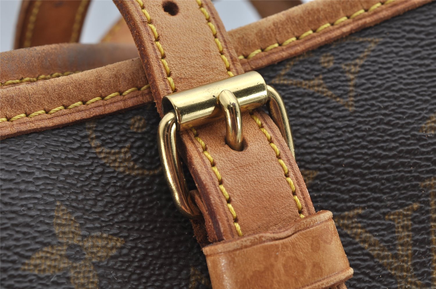 Authentic Louis Vuitton Monogram Bucket GM Shoulder Tote Bag M42236 Junk 1074K