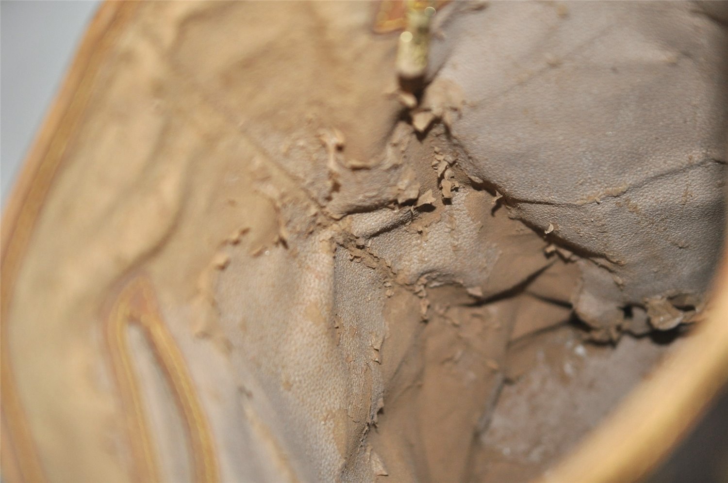 Authentic Louis Vuitton Monogram Bucket GM Shoulder Tote Bag M42236 Junk 1074K