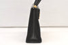 Authentic Salvatore Ferragamo Gancini Leather 2Way Shoulder Hand Bag Black 1076K