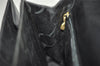 Authentic Salvatore Ferragamo Gancini Leather 2Way Shoulder Hand Bag Black 1076K