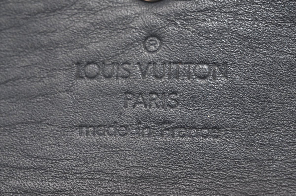 Auth Louis Vuitton Monogram Mat Porte Tresor International Wallet Navy LV 1077I