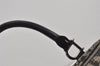 Authentic Christian Dior Trotter Hand Boston Bag Purse Canvas Black 1077J