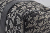 Authentic Christian Dior Trotter Hand Boston Bag Purse Canvas Black 1077J
