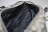 Authentic Christian Dior Trotter Hand Boston Bag Purse Canvas Black 1077J