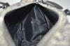 Authentic Christian Dior Trotter Hand Boston Bag Purse Canvas Black 1077J
