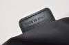 Authentic Christian Dior Trotter Hand Boston Bag Purse Canvas Black 1077J