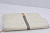 Authentic Christian Dior Honeycomb Chain Shoulder Bag PVC Leather White 1079K
