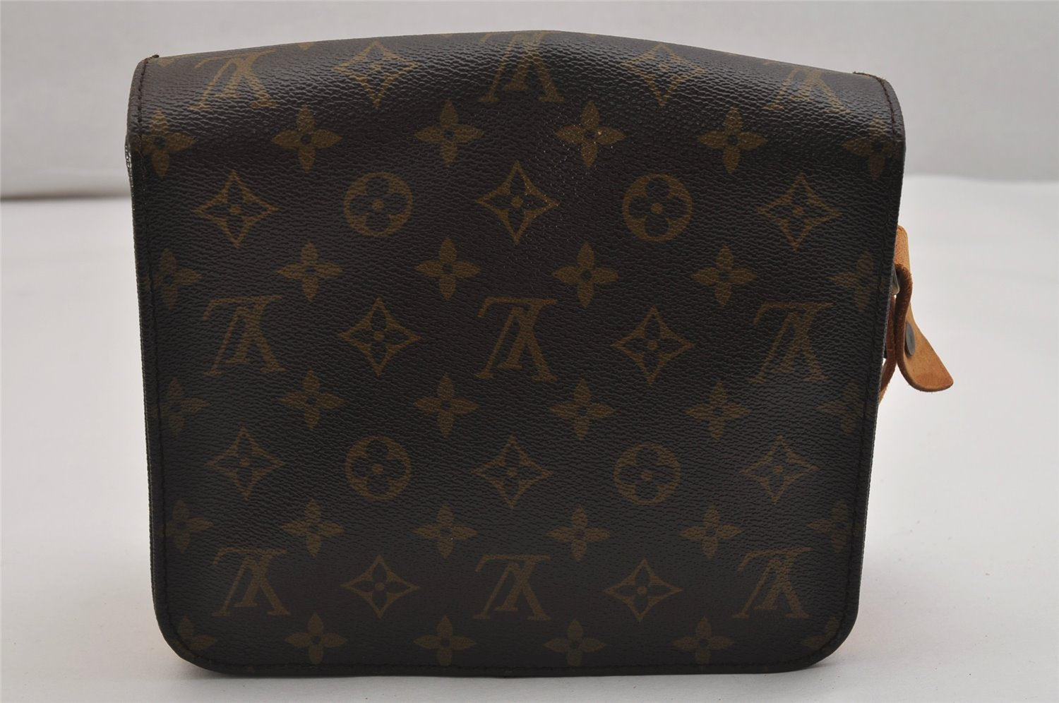 Authentic Louis Vuitton Monogram Cartouchiere MM M51253 Shoulder Bag Junk 1080K