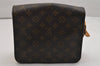 Authentic Louis Vuitton Monogram Cartouchiere MM M51253 Shoulder Bag Junk 1080K
