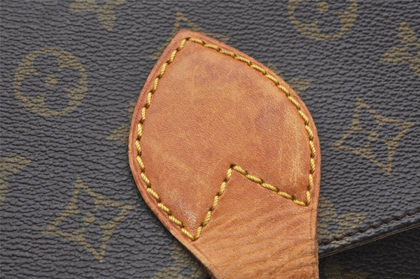 Authentic Louis Vuitton Monogram Cartouchiere MM M51253 Shoulder Bag Junk 1080K