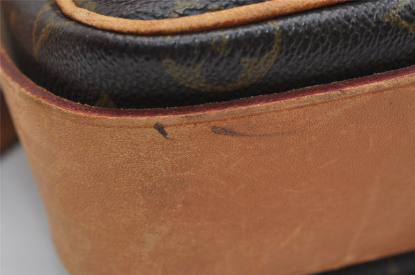 Authentic Louis Vuitton Monogram Cartouchiere MM M51253 Shoulder Bag Junk 1080K