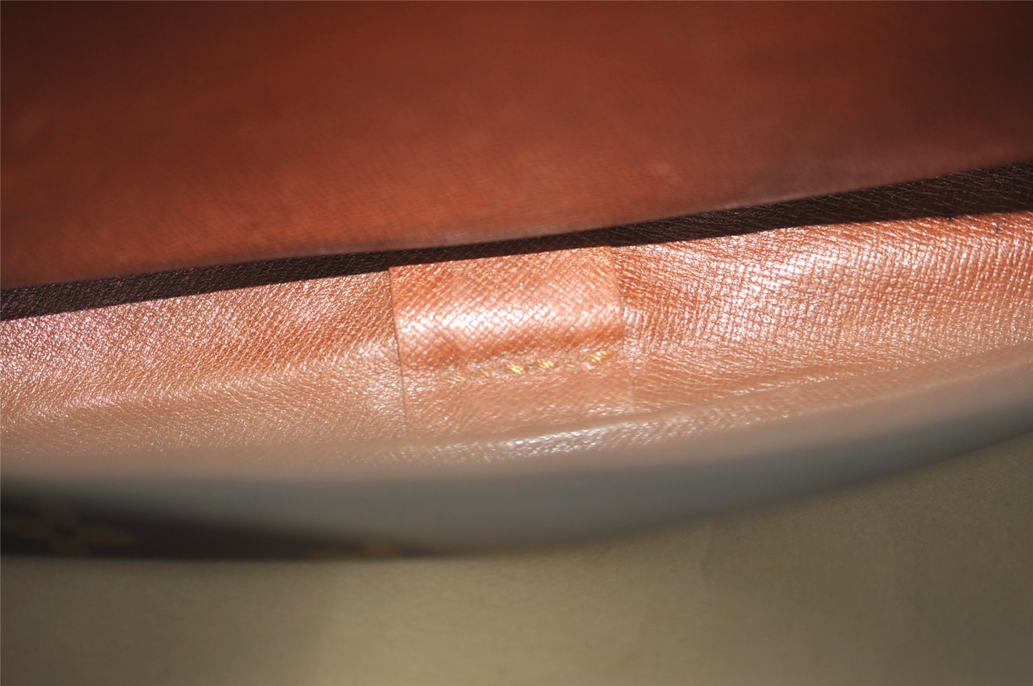 Authentic Louis Vuitton Monogram Cartouchiere MM M51253 Shoulder Bag Junk 1080K