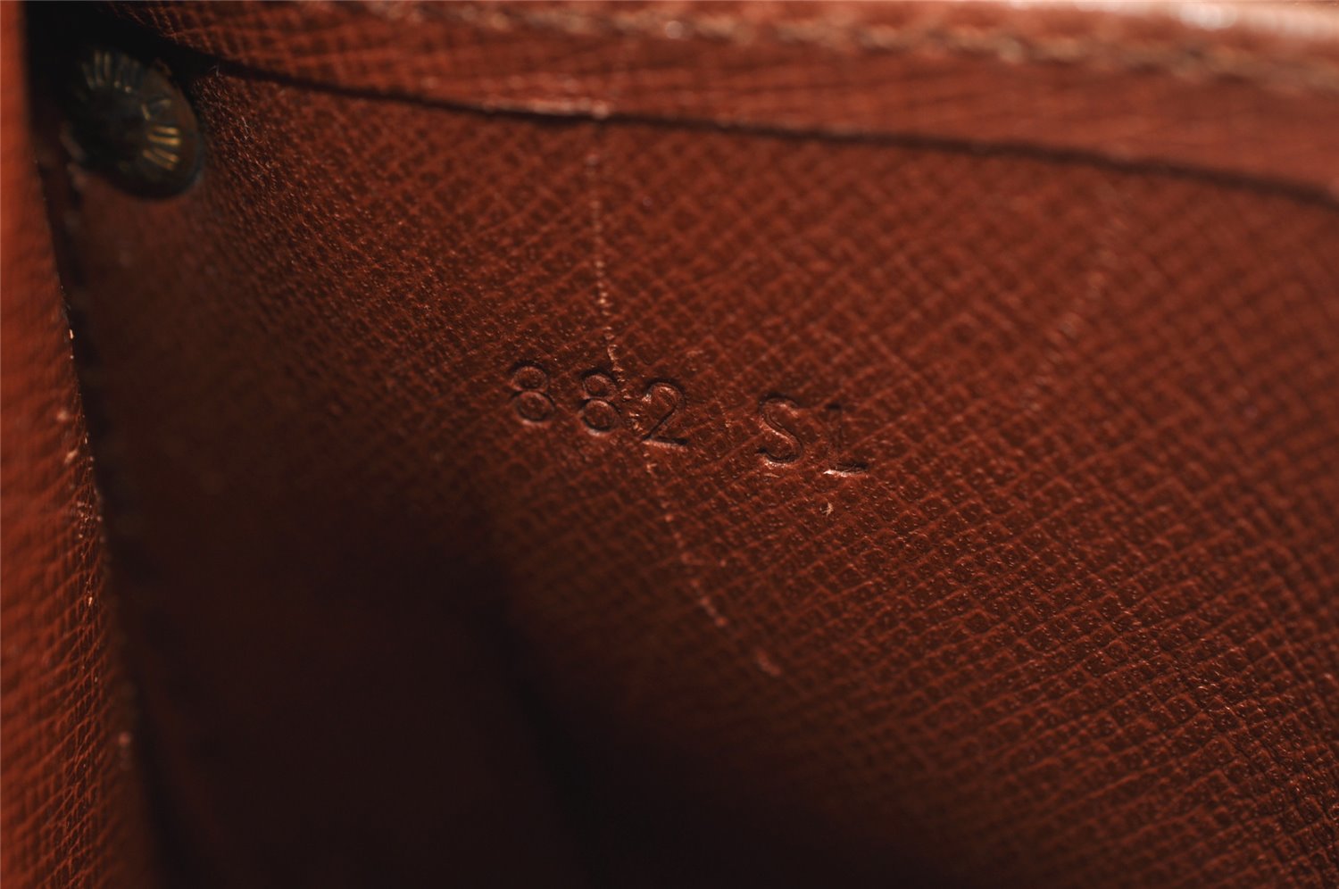 Authentic Louis Vuitton Monogram Cartouchiere MM M51253 Shoulder Bag Junk 1080K