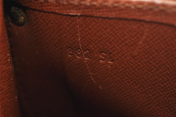 Authentic Louis Vuitton Monogram Cartouchiere MM M51253 Shoulder Bag Junk 1080K