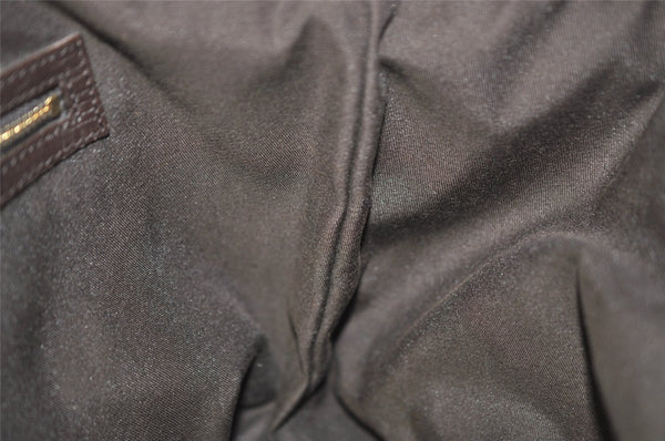 Authentic GUCCI Web Sherry Line Tote Bag GG Canvas Leather 137396 Brown 1081K